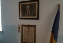 TRICOLORUL CARE A PARTICIPAT LA ACTUL MARII UNIRI DE LA ALBA IULIA. EXPONAT ÎN MUZEUL FAMILIEI MAGA DIN BERIVOI