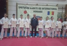 Examen pentru centura neagră la Karate. ,,Este încununarea muncii voastre de ani de zile” le-a spus sportivilor Sensei Gherghe Ţeţu