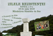 Comemorarea Rezistenţei Anticomuniste la Sâmbăta de Sus: 19-21 iulie 2019