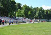 Pompierii voluntari din judeţul Braşov, în competiţie pe stadionul din Făgăraş