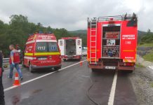 Accident cu 4 victime pe DN1, între Mândra şi Făgăraş