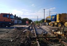 Se repară linia ferată de la Ucea de Jos, tronsonul de pe DN1