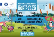 Festivalul Pescăresc Delta din Carpaţi – Doripesco. Peştele,vedeta festivalului, preparat de maeştrii bucătari. Trei zile de concerte la Lacul Noua, Braşov