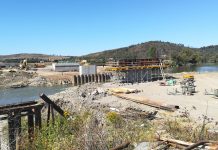 Podul de la Comăna, finalizat până la sfârşitul anului. Foto şi VIDEO