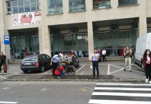Biciclist lovit de maşină pe trecerea de pietoni. Accidentul s-a petrecut în centrul Făgăraşului, la Romarta