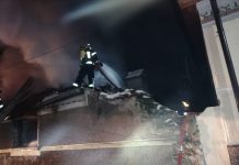 Incendiu la Perşani. Foto