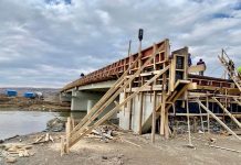 Şantierul de la Crihalma pentru construcţia podului peste Olt: 2 zile fără circulaţie pietonală pe pod