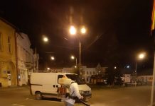 Străzile din Făgăraş sunt dezinfectate de Salco Serv şi firma privată Agro Gib