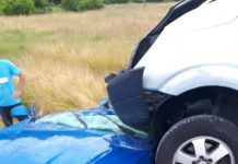 Accident pe DN1, la Perşani, cu o victimă încarcerată