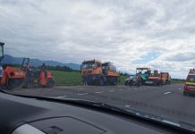 Accident rutier pe DN1, între Olteţ şi Sâmbăta de Jos. O victimă a fost transportată la spital
