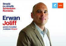 Erwan Joliff candidat al Alianţei USR PLUS la Consiliul Judeţean Braşov „ Îmi doresc un consiliu judeţean mult mai vizibil şi prezent în comunităţile din judeţ !”