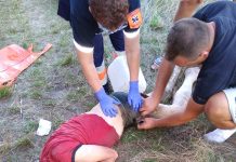Video. A fost salvat de la înec de pescari. Bărbatul plutea pe Olt, între Rucăr şi Cincşor