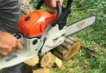 S-a tăiat cu drujba. Bărbatul din Victoria a ajuns la spital