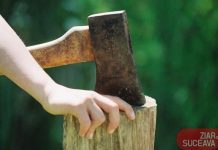 Ghinion. O minoră din Făgăraş a ajuns la spital, după ce toporul cu care a vrut să taie lemne a lovit-o în frunte