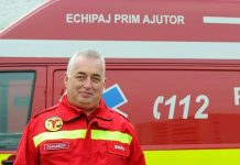 Foto. Cu experienţa dobândită la Crucea Roşie din Italia, Marius Surdu s-a alăturat echipei ISU Braşov ca voluntar