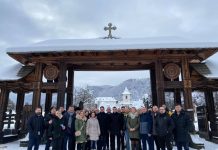 Parlamentarii AUR, la Mănăstirea Brâncoveanu de la Sâmbăta de Sus