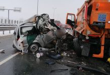 Grav accident rutier în care a fost implicat un utilaj al DRDP Brașov. Cinci victime dintre care trei au decedat