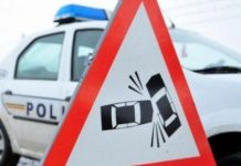 Accident rutier la intrarea în localitatea Veneţia de Sus