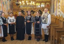Foto şi Video. Cadou muzical de Paște cu ,,Fiii Făgărașului”. Priceasna ,,O, Măicuţă Sfântă”, filmată în biserica din Grid
