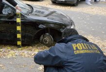 Hoţul de cauciucuri a fost reţinut, un tânăr de 22 de ani din Făgăraş