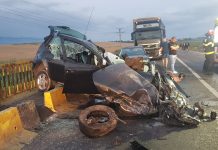 Accident grav pe DN1, la Beclean. O persoană a decedat şi alte 3 au fost transportate la spital