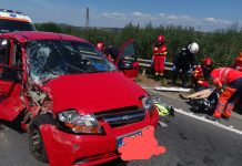 Accident rutier pe DN1, la Mândra. O victimă a fost transportată la spital