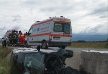 Accident rutier pe DN1, la Perşani, cu 3 victime, 2 încarcerate