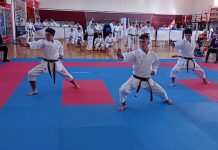 Foto şi Video. 210 sportivi, în competiţie la Campionatul Național de Karate organizat la Făgăraş