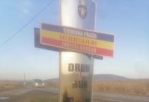 Au dat foc la panoul de la intrarea în Veneţia de Jos. Poliţiştii încă n-au identificat autorii