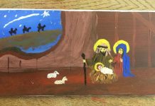 Picturi ale beneficiarilor Centrului pentru Persoane cu Dizabilități „Canaan“ Șercaia, expuse la Senatul României