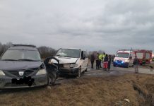 Accident rutier pe DN1, la ieșirea din Făgăraș, cu două victime