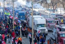„Convoiul Libertății” ajunge la Brașov. Mișcarea pornită din Canada are ecouri în toată lumea