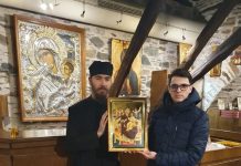 O copie a Icoanei Maicii Domnului Pantanassa din Sfântul Munte Athos este adusă la Victoria