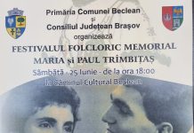 ,,Festivalul de folclor Maria și Paul Trîmbițaș“, eveniment cultural la Beclean. Maria Trîmbițaș, cetățean de onoare al comunei