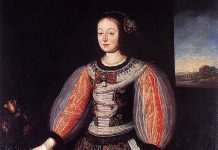 Anna Nadassdi, prima domniță care a stăpânit Cetatea Făgărașului. Soțul ei, Stefan Mailat, principe și boier din Comăna, a fost ucis de turci, la Constantinopol