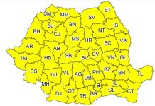 Avertizare meteo, Cod Galben pentru toată țara: Averse torențiale, descărcări electrice, vijelii și grindină