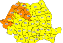 Cod portocaliu şi galben de caniculă în toată ţara