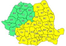 Atenționare Cod Galben de furtuni și vijelii în Brașov și alte județe din țară, până marți seara