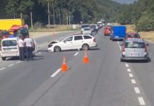 Accident rutier pe DN1, între Perșani și Vlădeni. Doi copii și un adult au fost transportați la spital