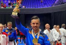 Inspectorul de poliție Marius Bucur, medalie de aur la Campionatul European de Karate Shotokan din Olanda