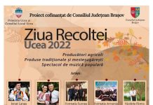 Ziua Recoltei la Ucea de Jos. Evenimentul este organizat sâmbătă, 17 septembrie, începând cu ora 12.00, la căminul cultural din Ucea de Jos