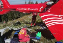 O turistă aflată la cabana Negoiu din Munții Făgăraș, salvată cu un elicopter SMURD