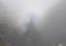 Video. Imagini spectaculoase în Munții Făgărașului. Efectul Gloria surprins de un fotograf