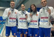 Ștafeta combinată 4×100 m liber a României, cu David Popovici, a luat argint la CM juniori din Peru