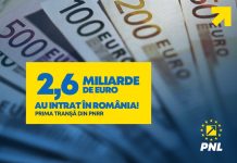 România a încasat prima tranșă din PNRR în valoare de 2,6 miliarde de euro