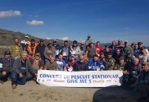 Foto. Foarte mulți pescari au participat la ,,Give Me 5“, concursul de pescuit pe Olt, la barajul de la Olteț. Cei mai buni pescari au fost premiați