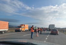 Traficul la control! CNAIR ȘI Poliția, punct de verificare pe DN1, la Dridif