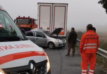 Grav accident rutier pe DN1, la Porumbacu de Jos. Doi bărbați din județul Brașov au fost transportați la spital