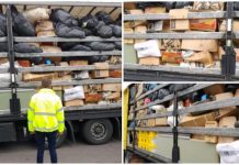 Un TIR cu mărfuri „second hand” din Suedia, oprit la graniță. Gunoaiele urmau să ajungă în județul Brașov