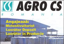 AGRO CS ROMÂNIA SRL angajează: motostivuitorist, lucrător în producție, lucrător în depozit. Condiții de muncă deosebite și pachet salarial motivant